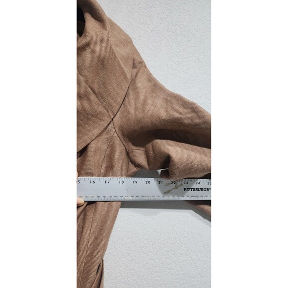 AUTRE TON PARIS Brown Belted Blazer Jacket Size 44 - Picture 7 of 9